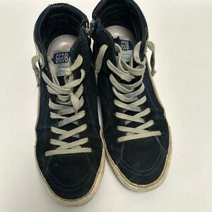 NAVY GOLDEN GOOSE HIGH TOPS!!!!